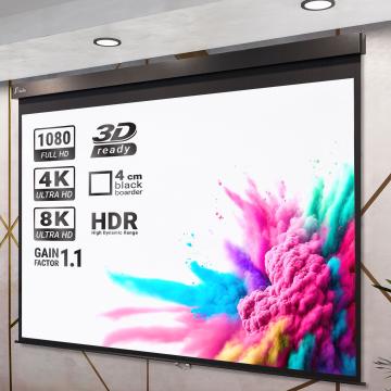 PANTERA | Pantalla de proyector abatible | 200 x 200 cm | 111" | 1:1 | Manuell | 4K/8K Ultra HDR 3D