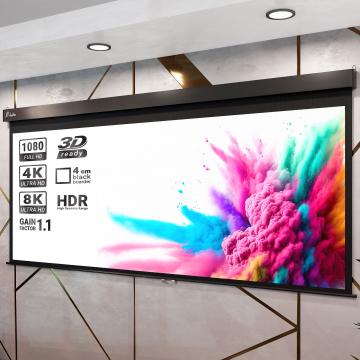 PANTERA | Pull Down Projector Screen | 240 x 135 cm | 108" | 16:9 | Manual | 4K/8K Ultra HDR 3D