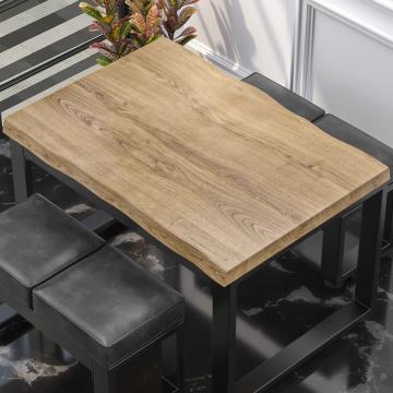 PERU | Gastro table top tree edge | W:D 120 x 70 cm | Oak | Rectangular