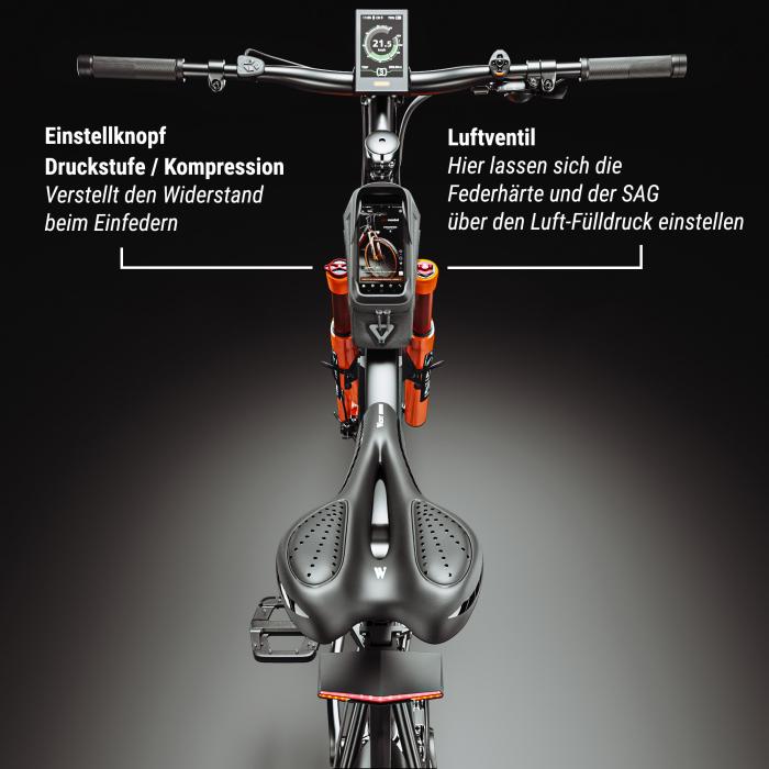 PHANTOM INSTINCT X, Bicicleta eléctrica de montaña, 29, 100km, 10.5Ah, 380Wh, Negro