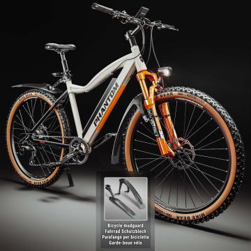 PHANTOM INSTINCT X | Electric Mountain Bike | 29" | 100km | 10.5Ah | 380Wh | White | + mudguard
