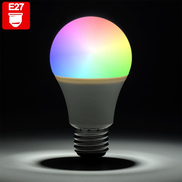 Hilse Konsekvenser Bounce PIA RGB LED | Pære | Pærer | E27 | Farveskift | Fjernbetjening | Pære pære  pære lampe - GGM Möbel International GmbH