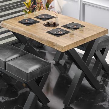 PJ | Bistro Table | 120x70xH78cm | Oak/ Black