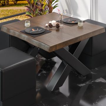 PJ | Bistro Lounge Table | 70x70xH41cm | Walnut/ Black