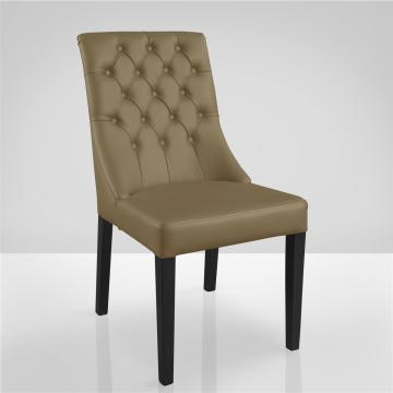PLAZA | Bistro Chair | fabric | Taupe metallic