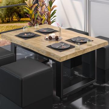 PM Bistro Table de salon | 120x70xH41cm | Chêne/ Noir