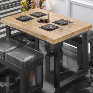 PM Bistro Table | 120x70xH78cm | Chêne/ Noir