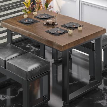 PM Bistro Table | 120x70xH78cm | Noyer/ Noir