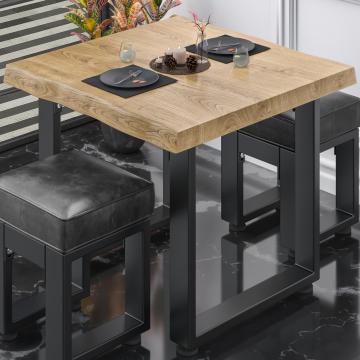 PM Bistro table | 70x70xH78cm | oak/ black