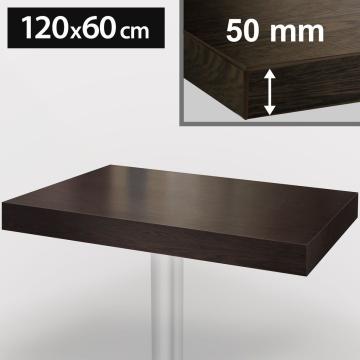 ANDORRA | Bistro Tischplatte | 120x60cm | Wenge | Holz