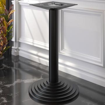 PYRAMIDE | High Table Base | Black | Foot: Ø 43 cm | Column: 7.6 x 109 cm