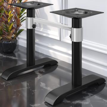 SAN.DIEGO | Bistro Double Table Frame | Black | +connector