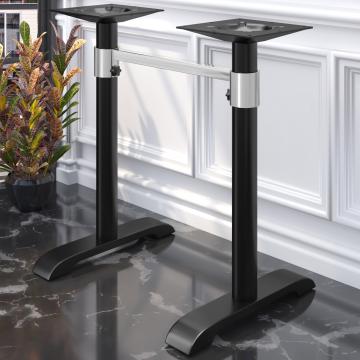 SAN DIEGO | Bistro Double Bar Table Frame | Black | +connector