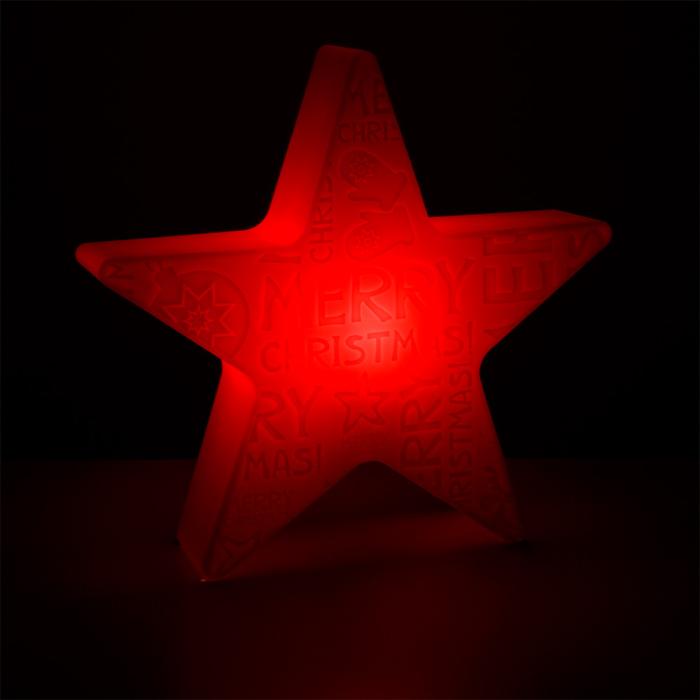 Lampe étoile décorative Merry Christmas, Ø60cm rouge, Intérieur &  Extérieur - GGM Möbel International GmbH