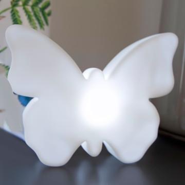 Papillon de table ↥114mm | LED | Blanc | Lampe Lampe de table