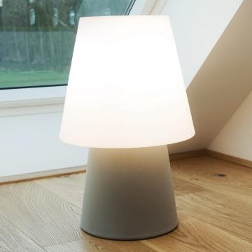 Lámpara de pie Deco OUTSIDE Ø390mm | Moderna | Beige | Marrón | Plástico