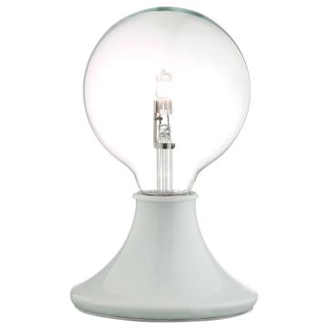 Glødepære bordlampe ↥230mm | Trykk på | Dimbar | tema | Retro | Hvit | Glass