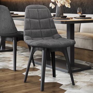 UFO | Scandinavian Design Chair | Anthracite | Velvet