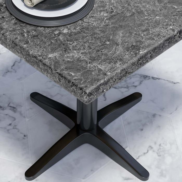 WERZA | Werzalit Tischplatte | 60x60cm | Felsen | Quadratisch -  Gastronomiemöbel von GGM Möbel mit Tiefpreis-Garantie