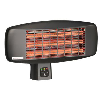 XAVIER | Chauffage infrarouge mural | Noir | 2000W | 3 niveaux de chauffage